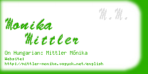 monika mittler business card